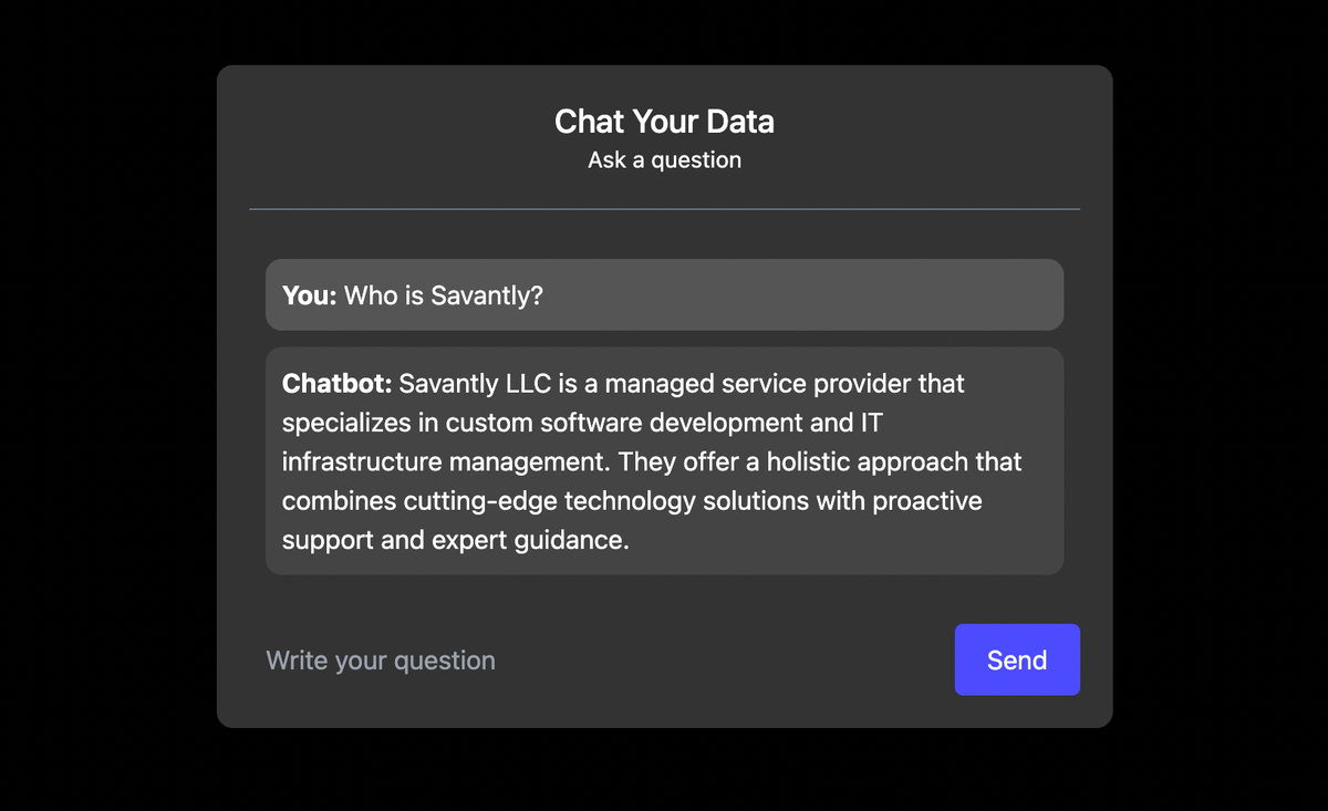 Open Source Chat Bot